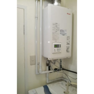 リンナイのガス給湯器RUX-V2015SFFUA-Eへ名古屋市中川区で取り替え工事